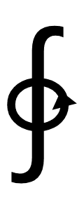 Anticlockwise Contour Integral symbol png image