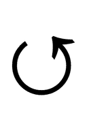 Anticlockwise Open Circle Arrow symbol png image
