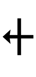 APL Functional Symbol Leftwards Vane symbol png image