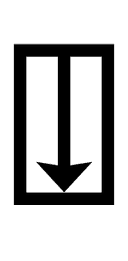 APL Functional Symbol Quad Downwards Arrow symbol png image