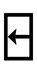 APL Functional Symbol Quad Leftwards Arrow symbol png image