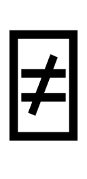 APL Functional Symbol Quad Not Equal symbol png image