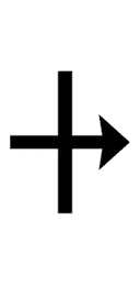 APL Functional Symbol Rightwards Vane symbol png image