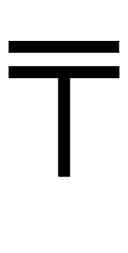 APL Functional Symbol Up Tack Overbar symbol png image