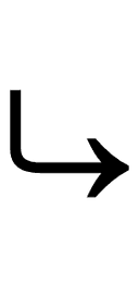 Arrow Pointing Downwards Then Curving Rightwards symbol png image