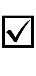 Ballot Box with Check symbol png image