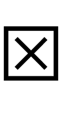 Ballot Box with X symbol png image