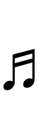 Beamed Sixteenth Notes symbol png image