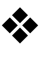 Black Diamond Minus White X symbol png image