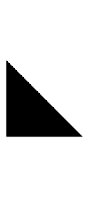 Black Lower Left Triangle symbol png image