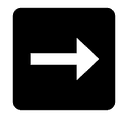 Black Rightwards Arrow symbol png image
