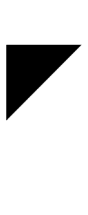 Black Upper Left Triangle symbol png image