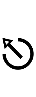 Broken Circle with Northwest Arrow symbol png image