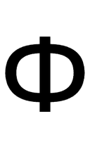 Capital Phi symbol png image
