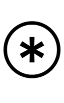 Circled Asterisk Operator symbol png image