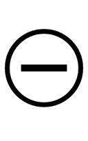 Circled Dash symbol png image