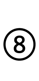 Circled Digit Eight symbol png image