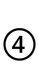 Circled Digit Four symbol png image