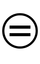 Circled Equals symbol png image