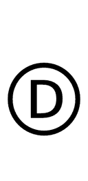 Circled Latin Capital Letter D symbol png image