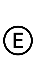 Circled Latin Capital Letter E symbol png image