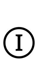 Circled Latin Capital Letter I symbol png image