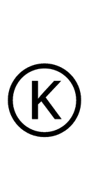 Circled Latin Capital Letter K symbol png image