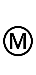 Circled Latin Capital Letter M symbol png image