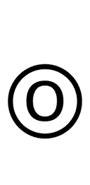 Circled Latin Capital Letter O symbol png image