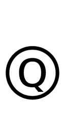 Circled Latin Capital Letter Q symbol png image