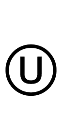 Circled Latin Capital Letter U symbol png image