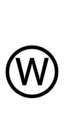 Circled Latin Capital Letter W symbol png image