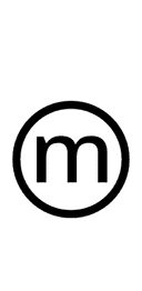 Circled Latin Small Letter M symbol png image