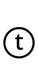 Circled Latin Small Letter T symbol png image