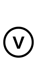 Circled Latin Small Letter V symbol png image