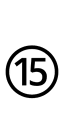 Circled Number Fifteen symbol png image