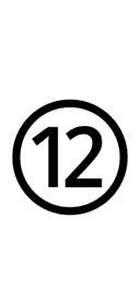 Circled Number Twelve symbol png image