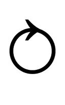 Clockwise Closed Circle Arrow symbol png image