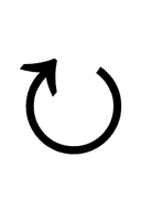 Clockwise Open Circle Arrow symbol png image