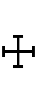 Cross of Jerusalem symbol png image