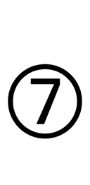 Dingbat Circled Sans-Serif Digit Seven symbol png image