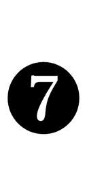 Dingbat Negative Circled Digit Seven symbol png image