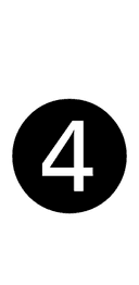 Dingbat Negative Circled Sans-Serif Digit Four symbol png image