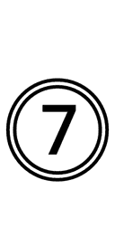 Double Circled Digit Seven symbol png image