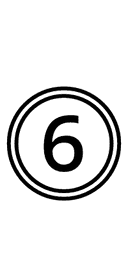 Double Circled Digit Six symbol png image