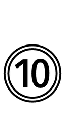 Double Circled Number Ten symbol png image