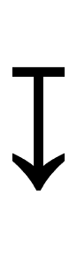 Downwards Arrow from Bar symbol png image