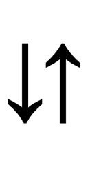 Downwards Arrow Leftwards of Upwards Arrow symbol png image