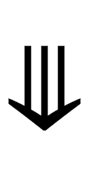 Downwards Triple Arrow symbol png image