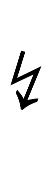 Downwards Zigzag Arrow symbol png image